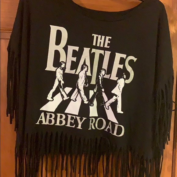 Tops | New The Beatles Abbey Road Fringe Tshirt Xxl 19 | Poshmark